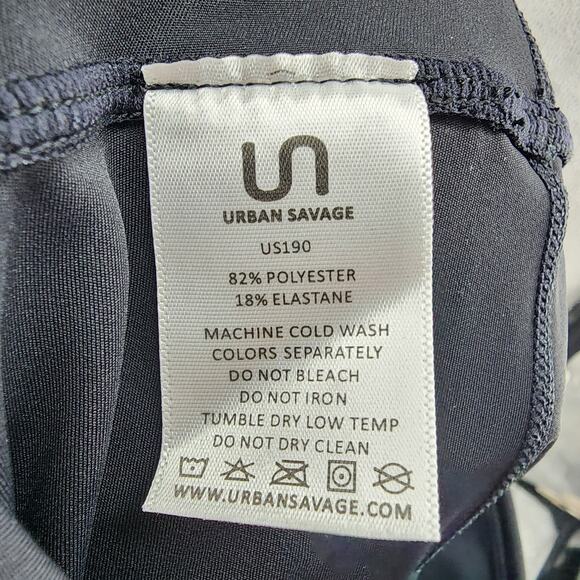 Urban Savage High Rise Compression Slash Colorblock Leggings Size Medium - Picture 3 of 4